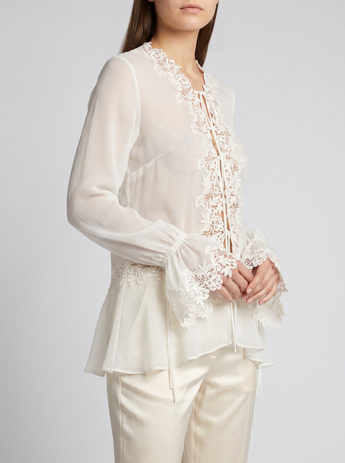 Marin Openwork Cardigan - White