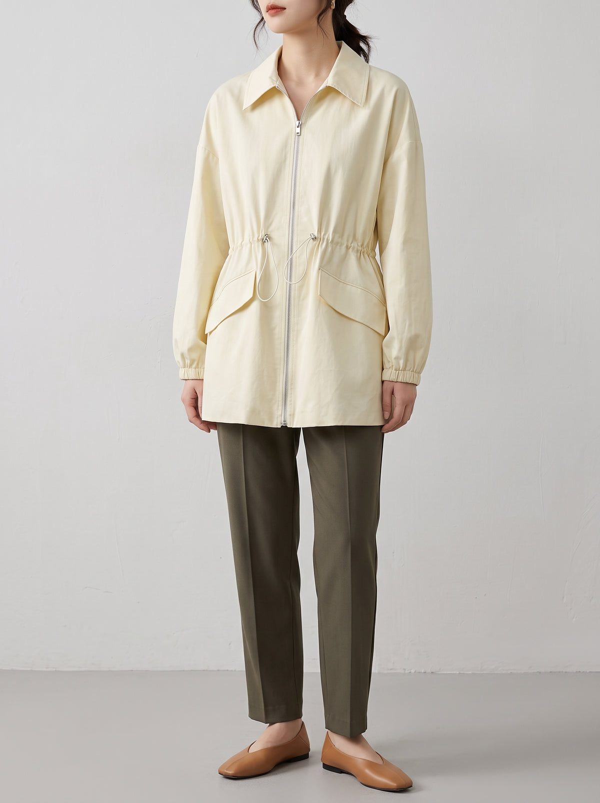 Veste zippée Valentine à taille ajustable