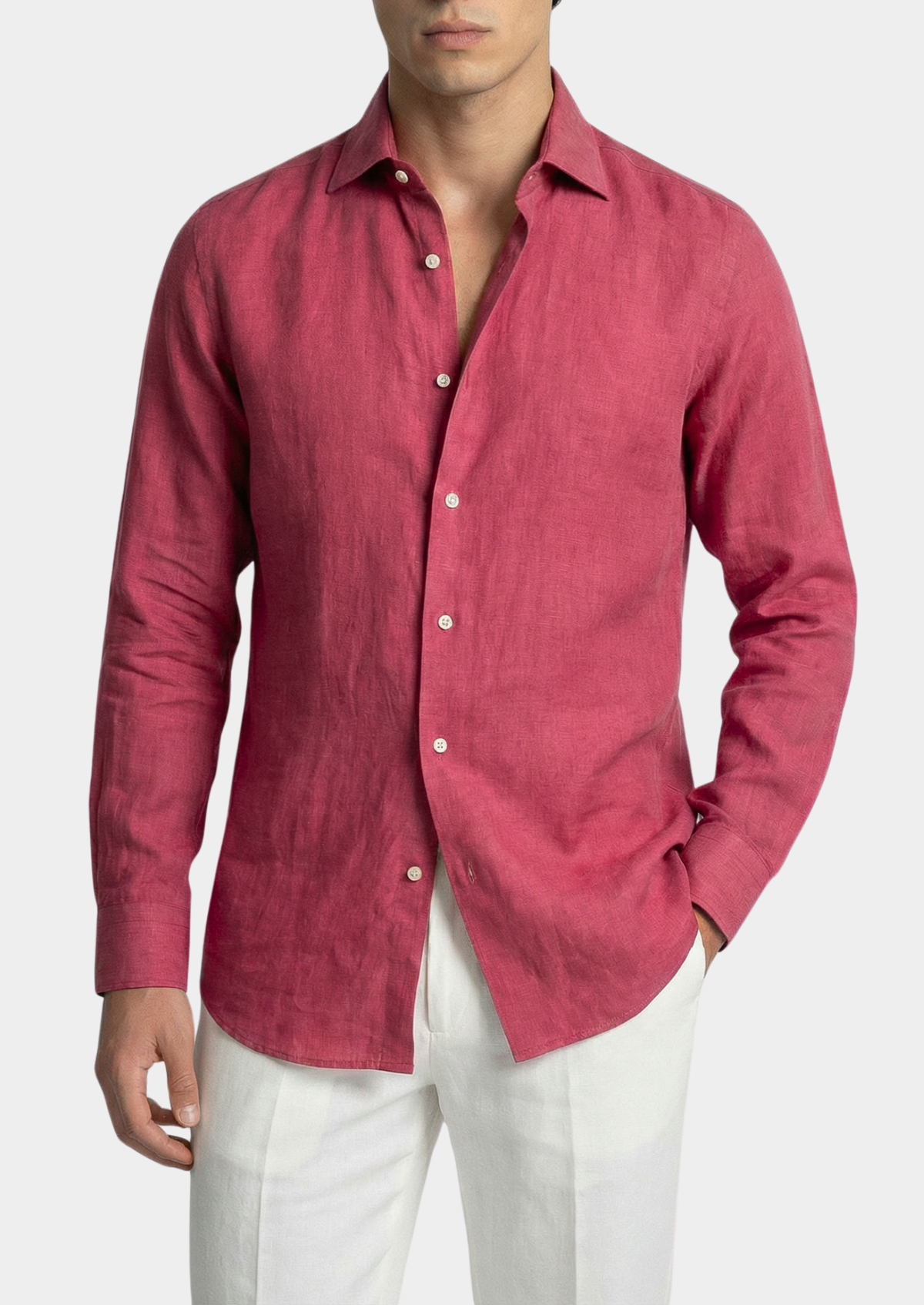 Chemise côtière Portofino rose