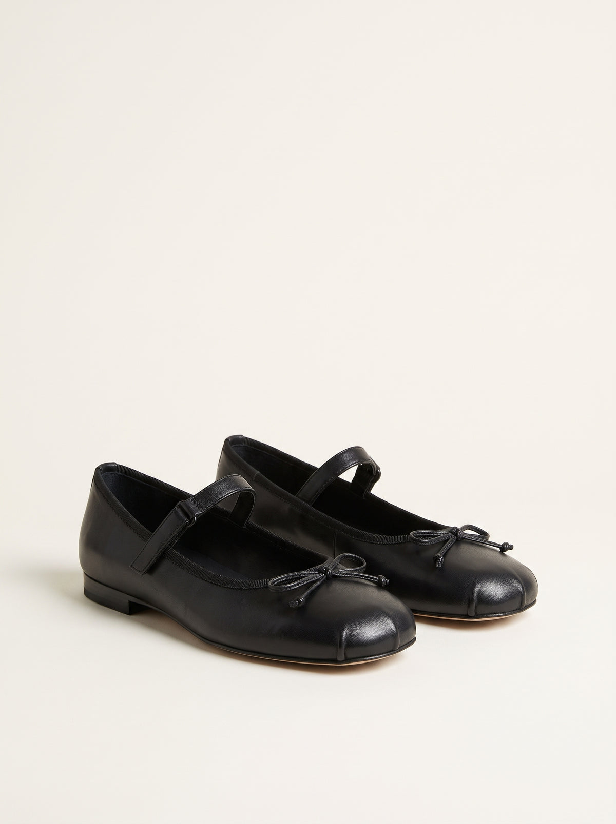 Ballerines Angela en cuir à nœud