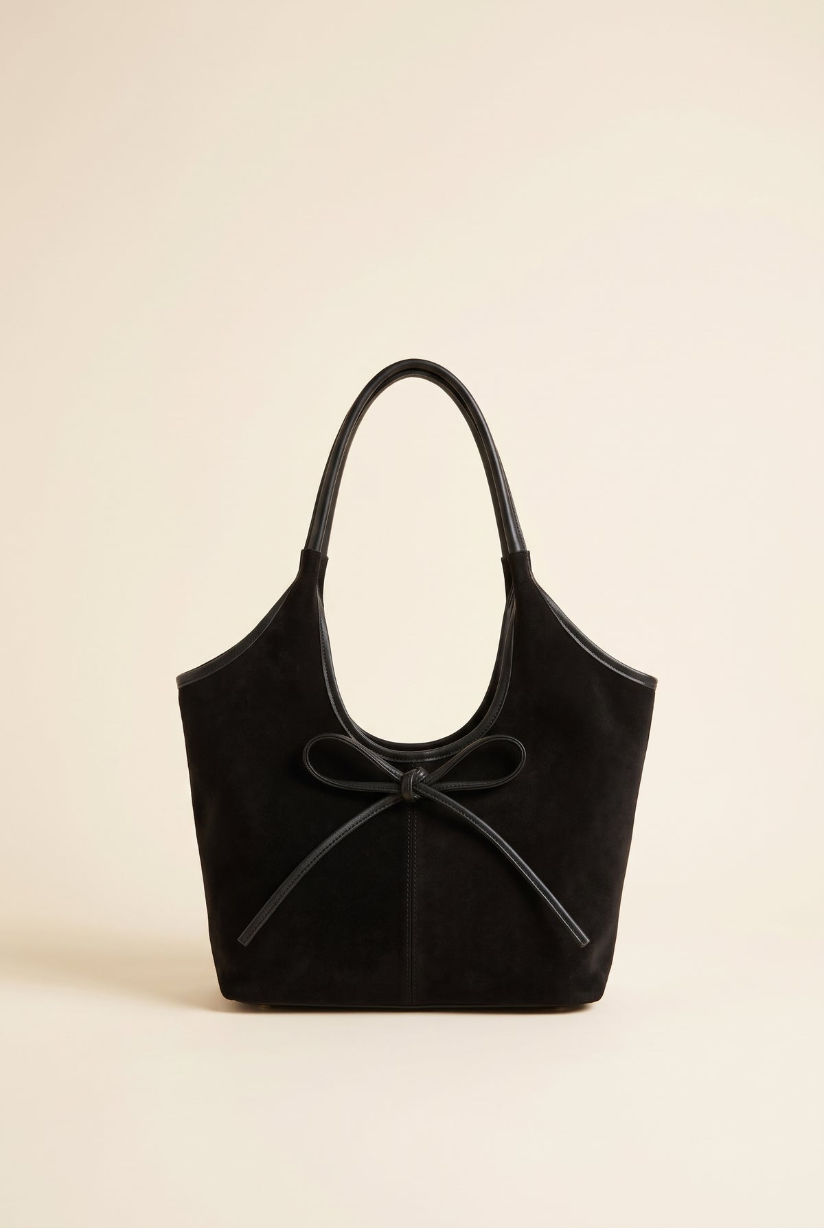 Florence Faux Suede Bow Hobo Bag