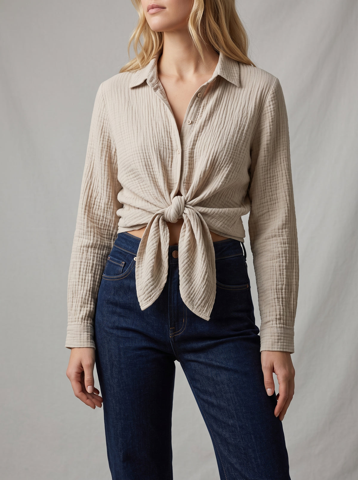Freya Oversized Cotton Muslin Blouse
