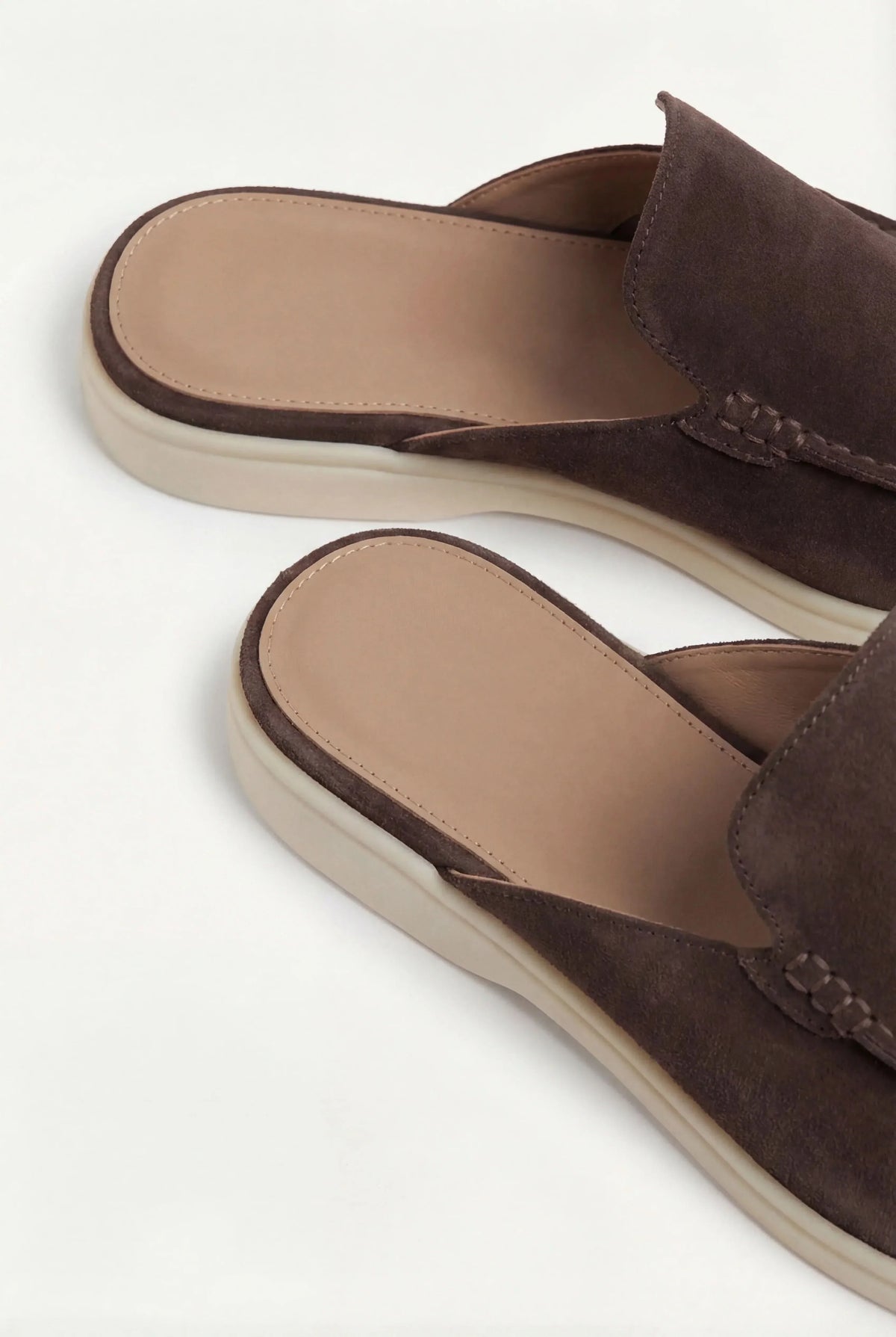 Mule Monaco marron — détail