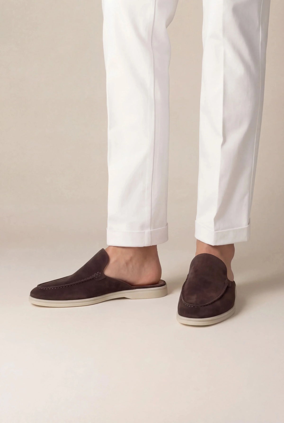 Mule Monaco marron — portée