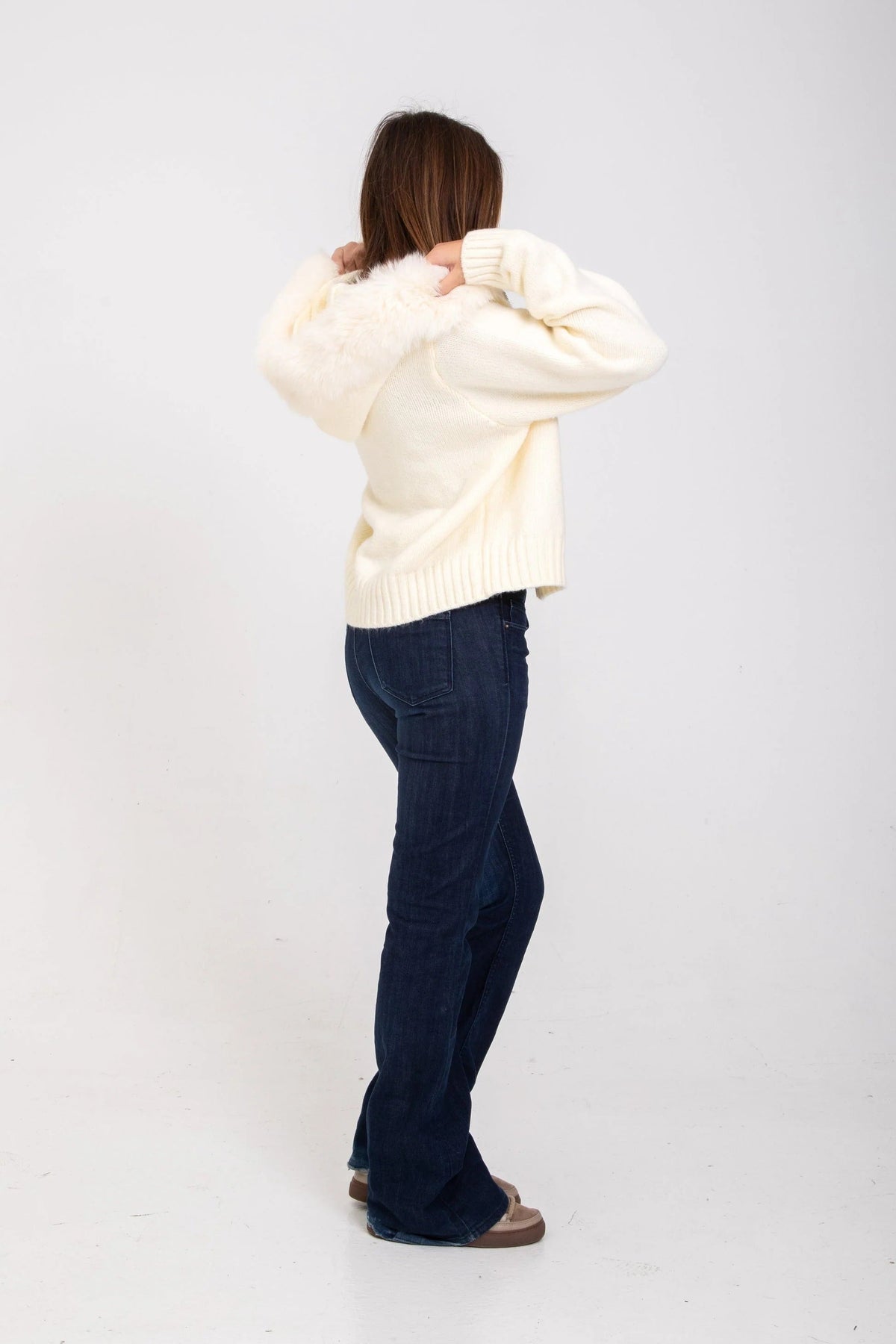 ODETTE — Veste en Fourrure Satinée