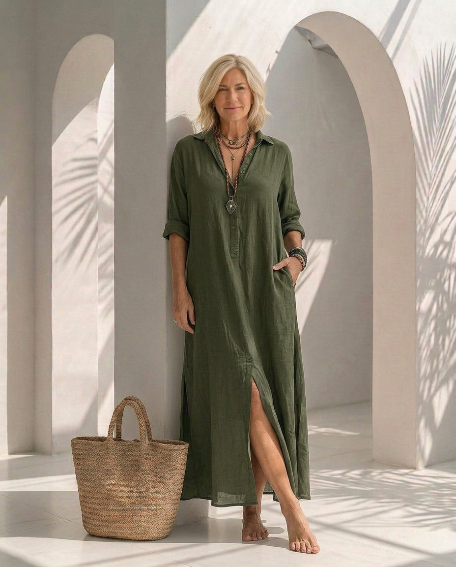 Willow · Robe longue confortable à silhouette flatteuse
