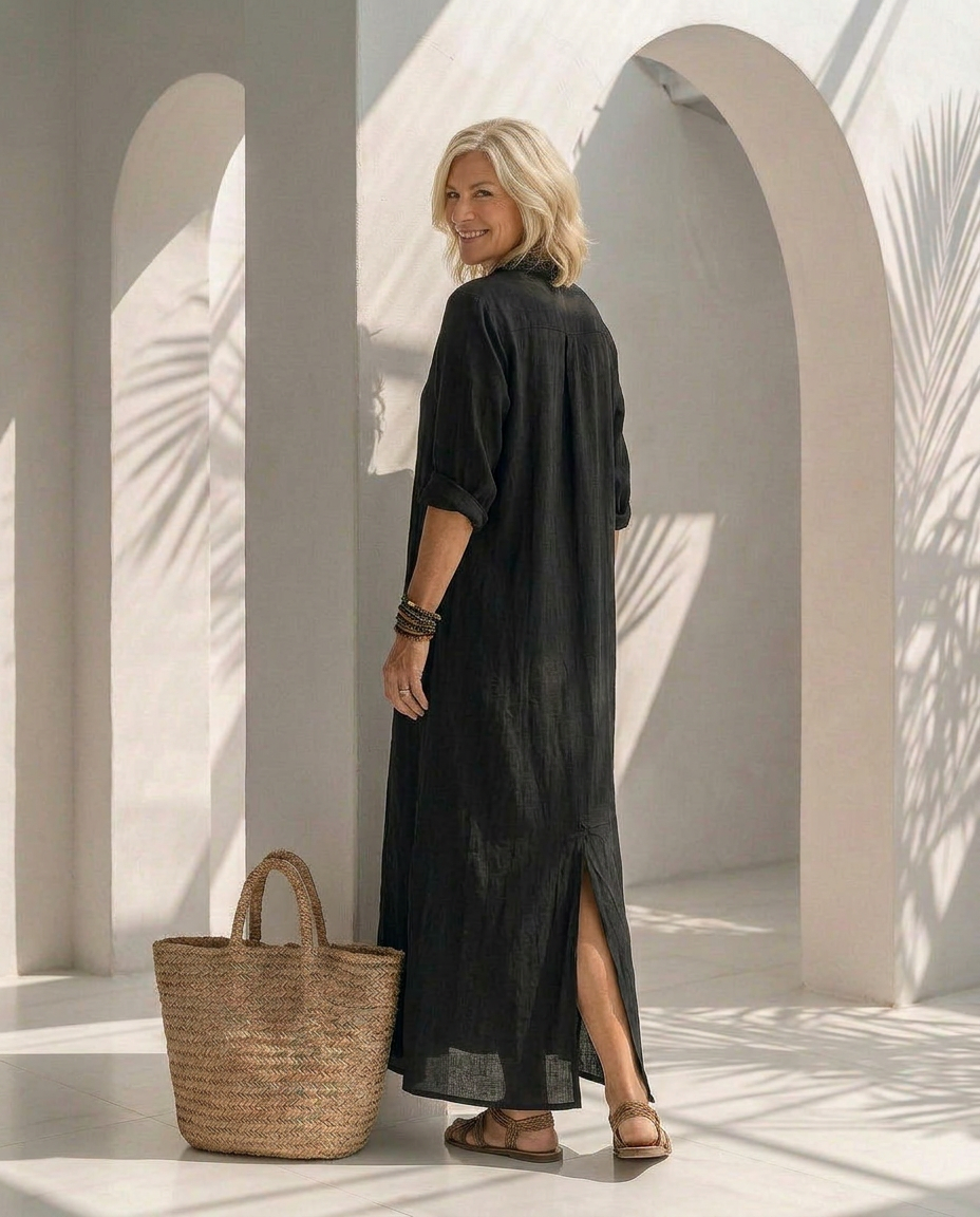Willow · Robe longue confortable à silhouette flatteuse