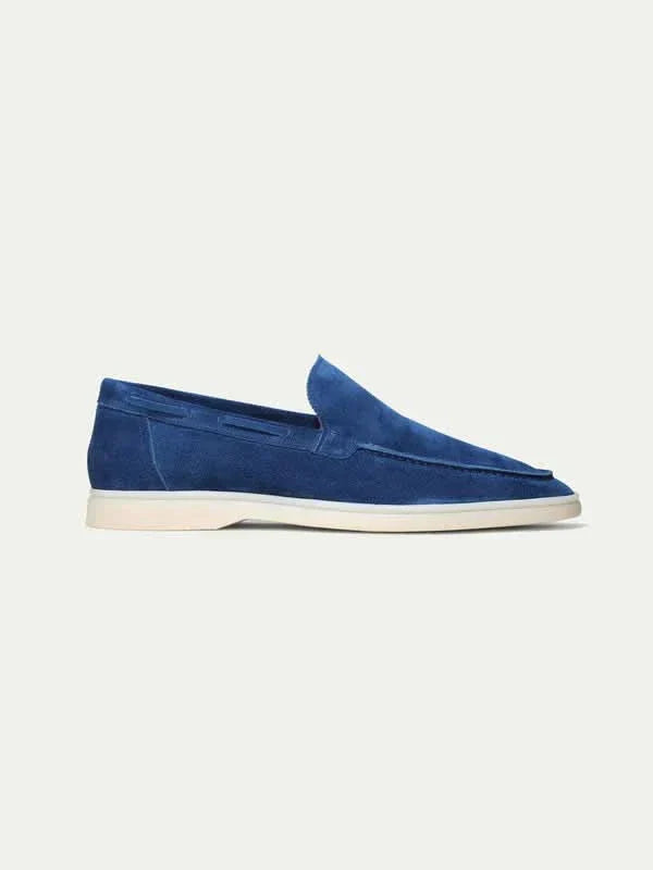 Mocassin Classique en suède bleu myrtille — vue principale