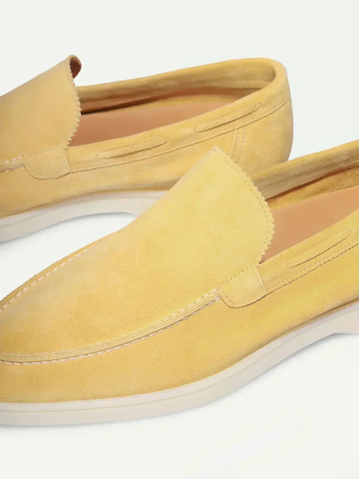 Mocassin jaune citron — porté