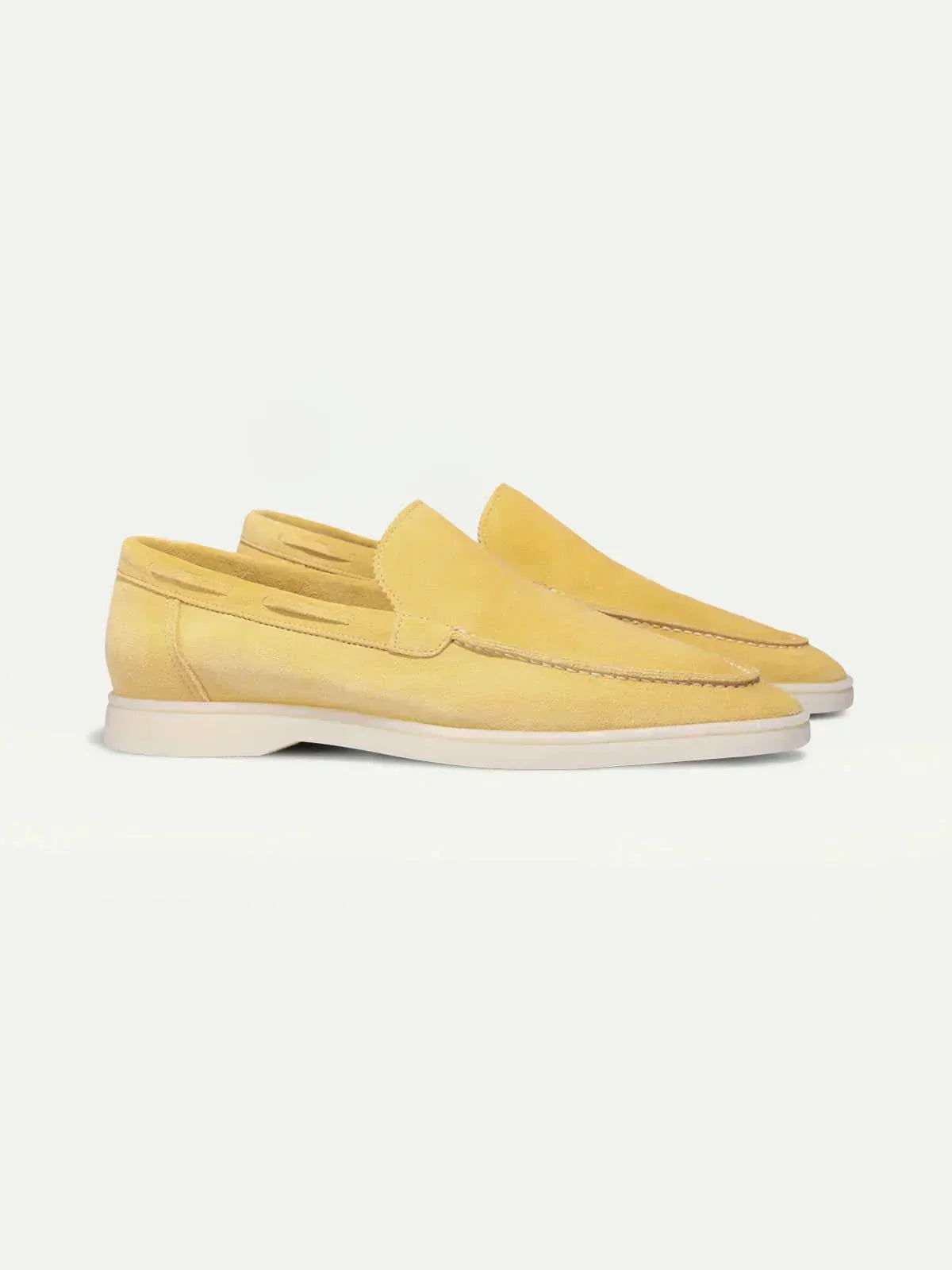 Mocassin jaune citron — profil