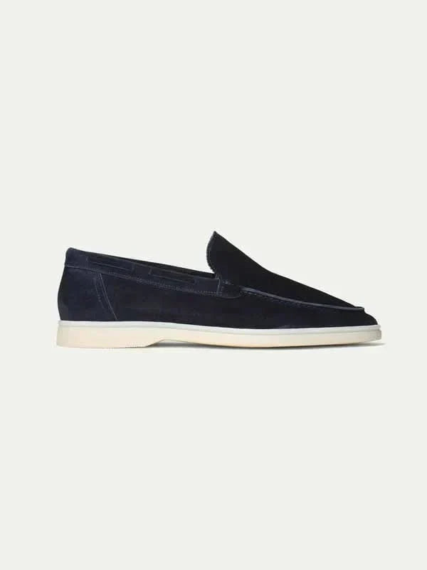 Mocassin Classique en suède bleu marine — vue principale