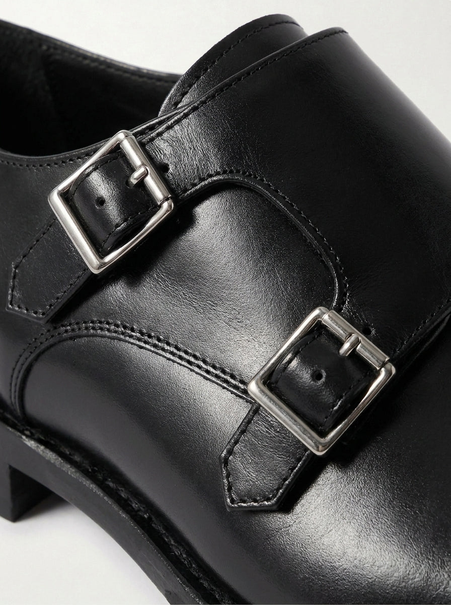 Mocassins Double Boucle en Cuir