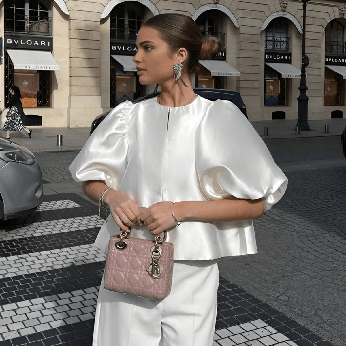 Blouse Bianca en satin