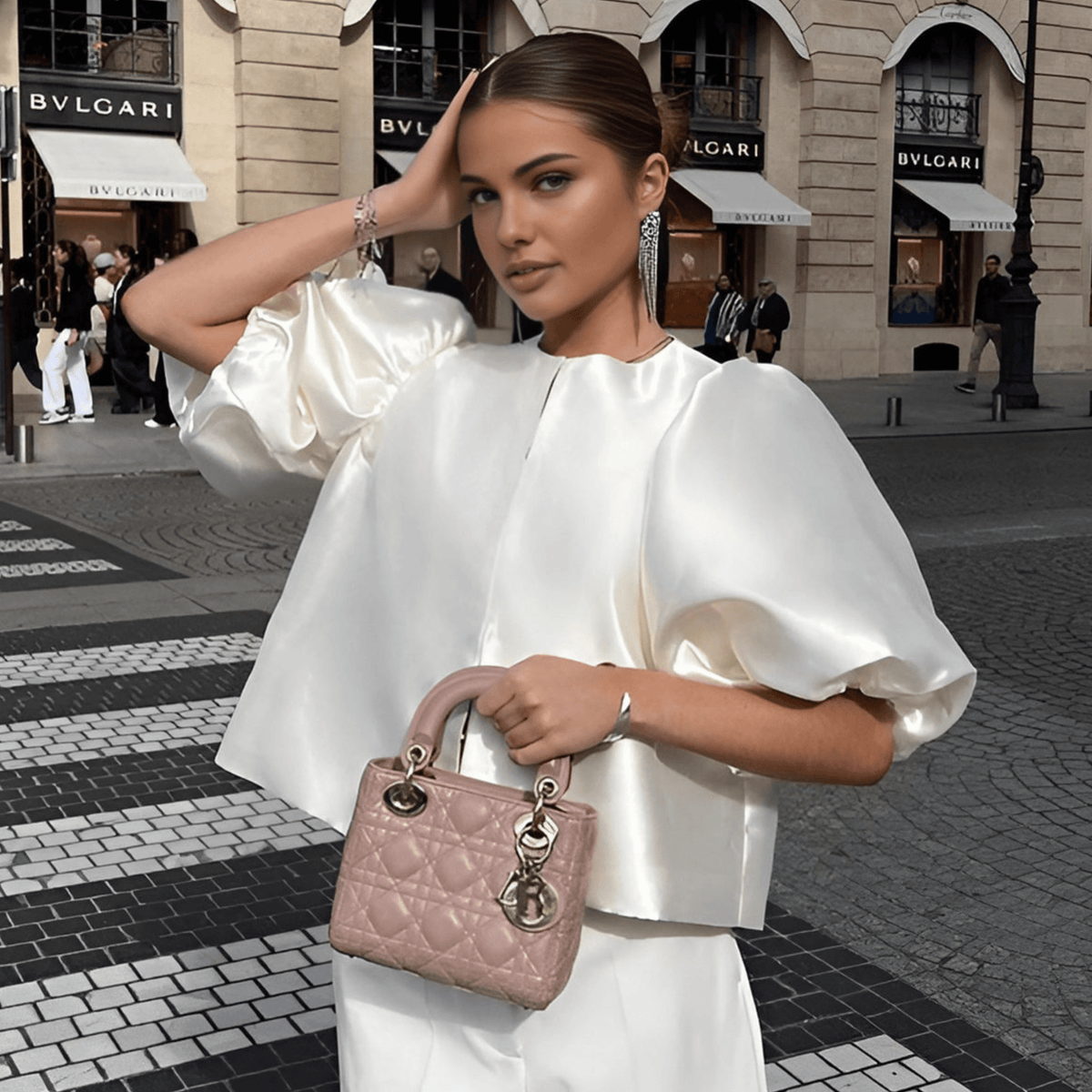 Blouse Bianca en satin
