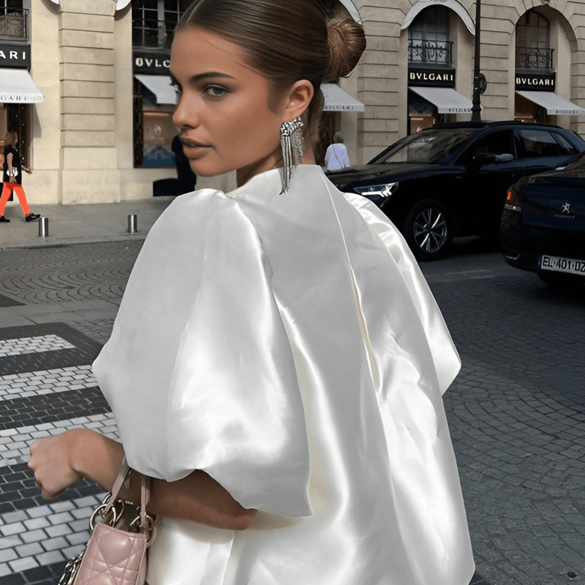 Blouse Bianca en satin