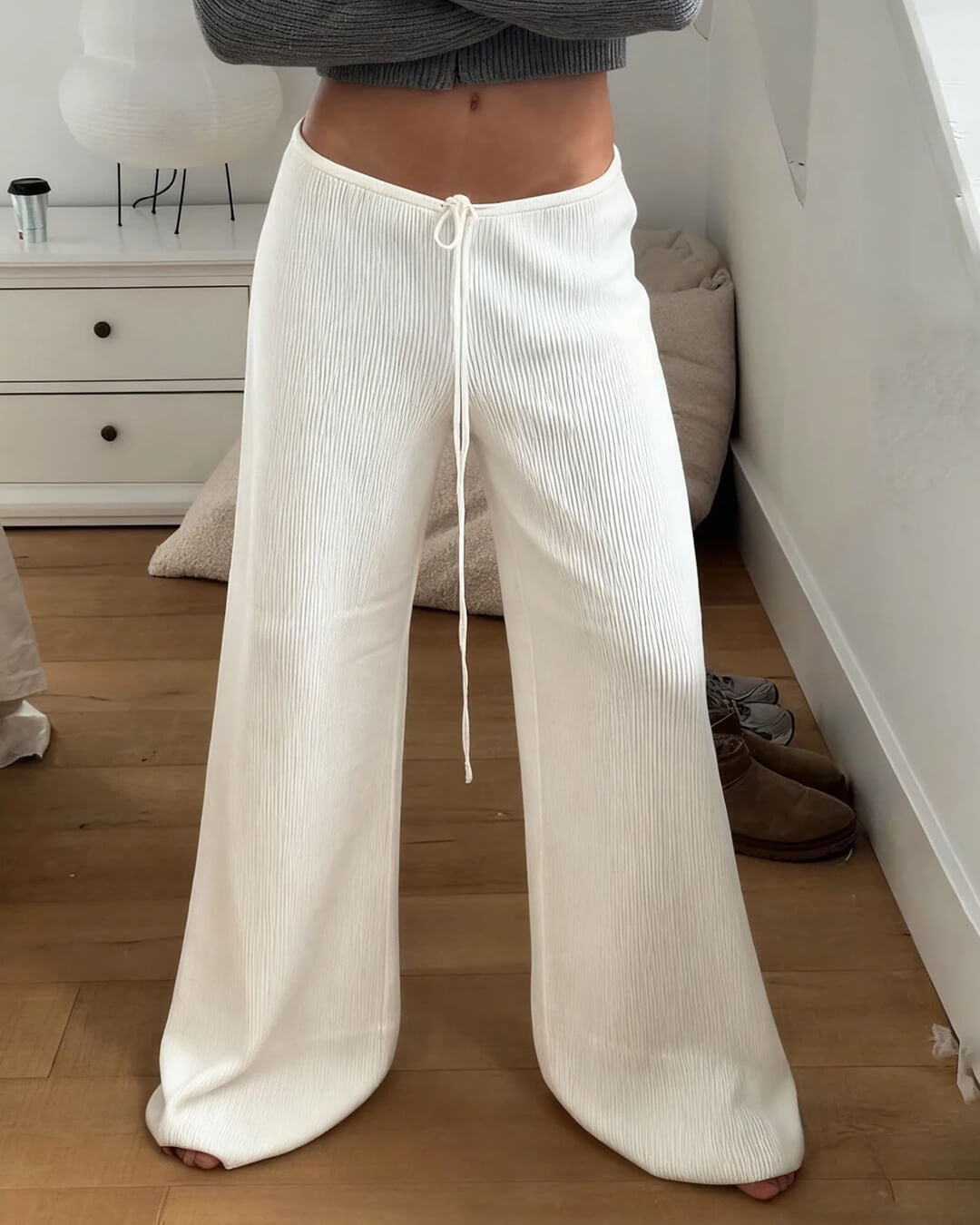 Pantalon de détente Gabriela en maille côtelée