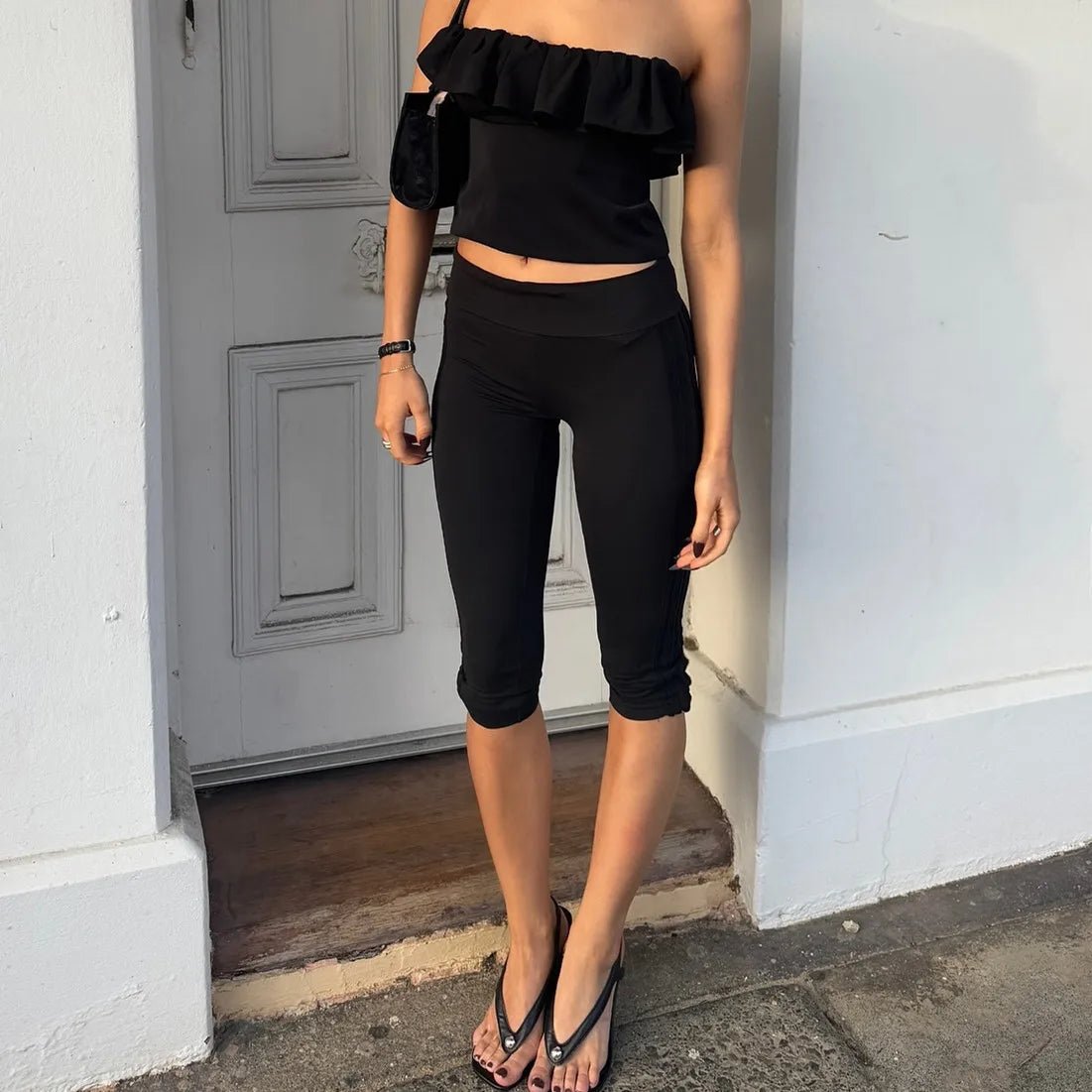 Legging corsaire Millie avec fente dans le bas