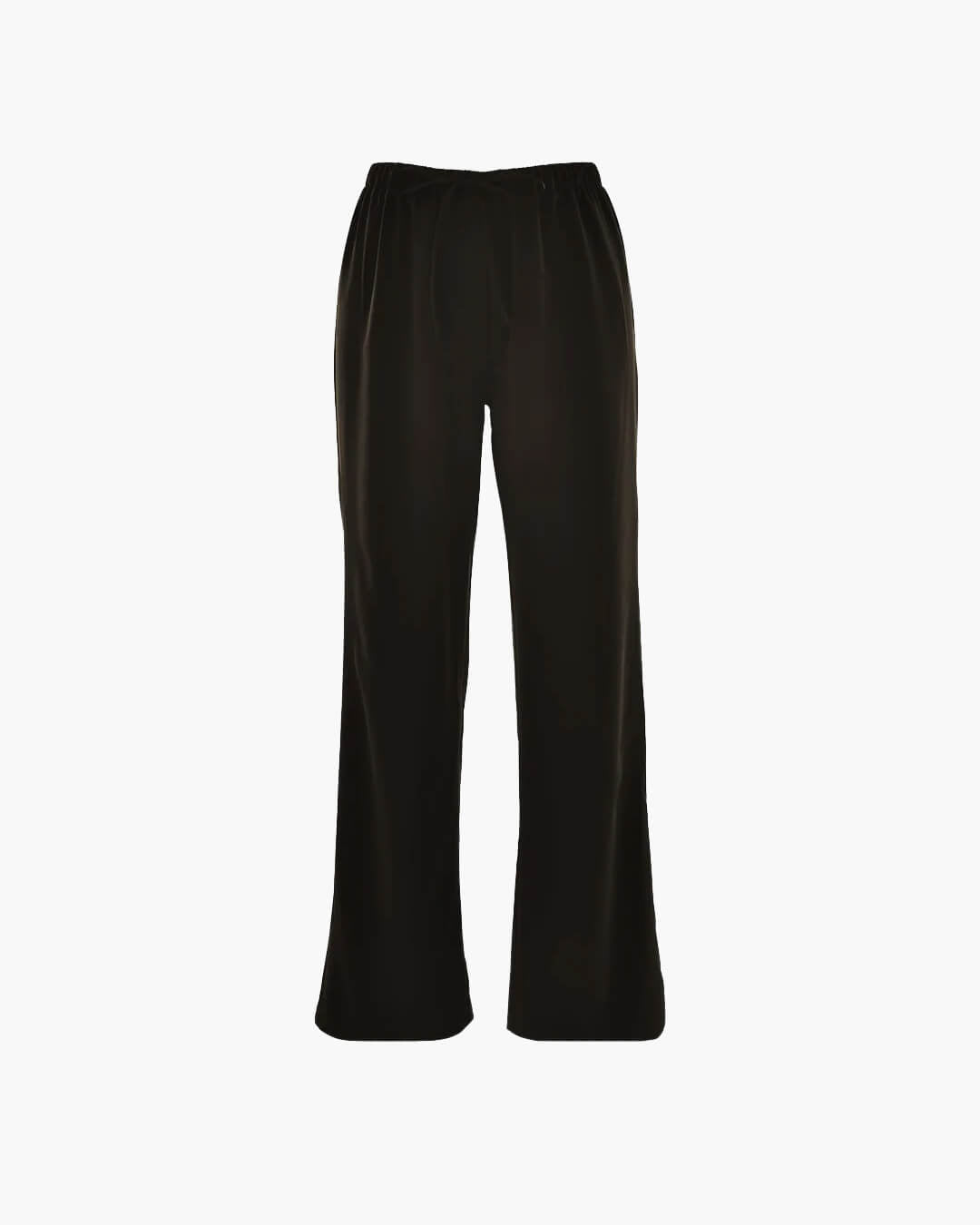 Pantalon large en satin taille haute Norma