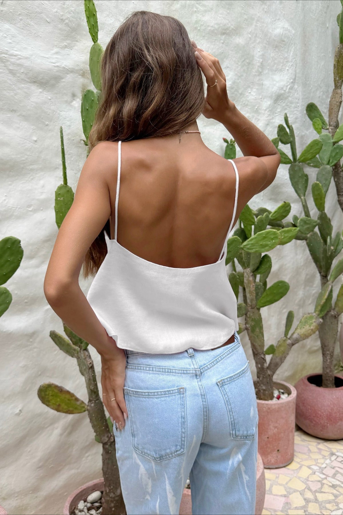Top court ample avec ouvertures façon slip