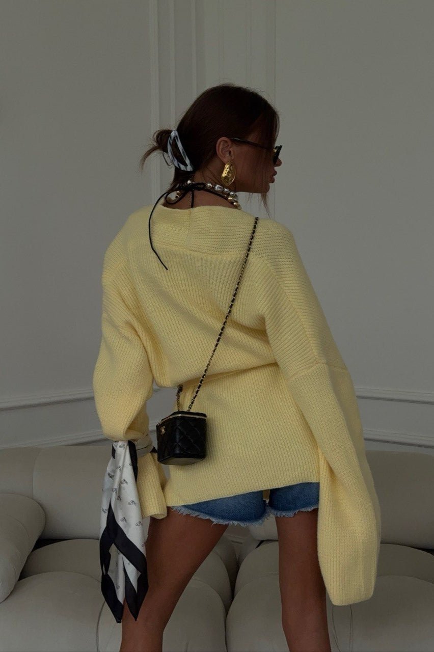 Cardigan midi Bianca avec ceinture