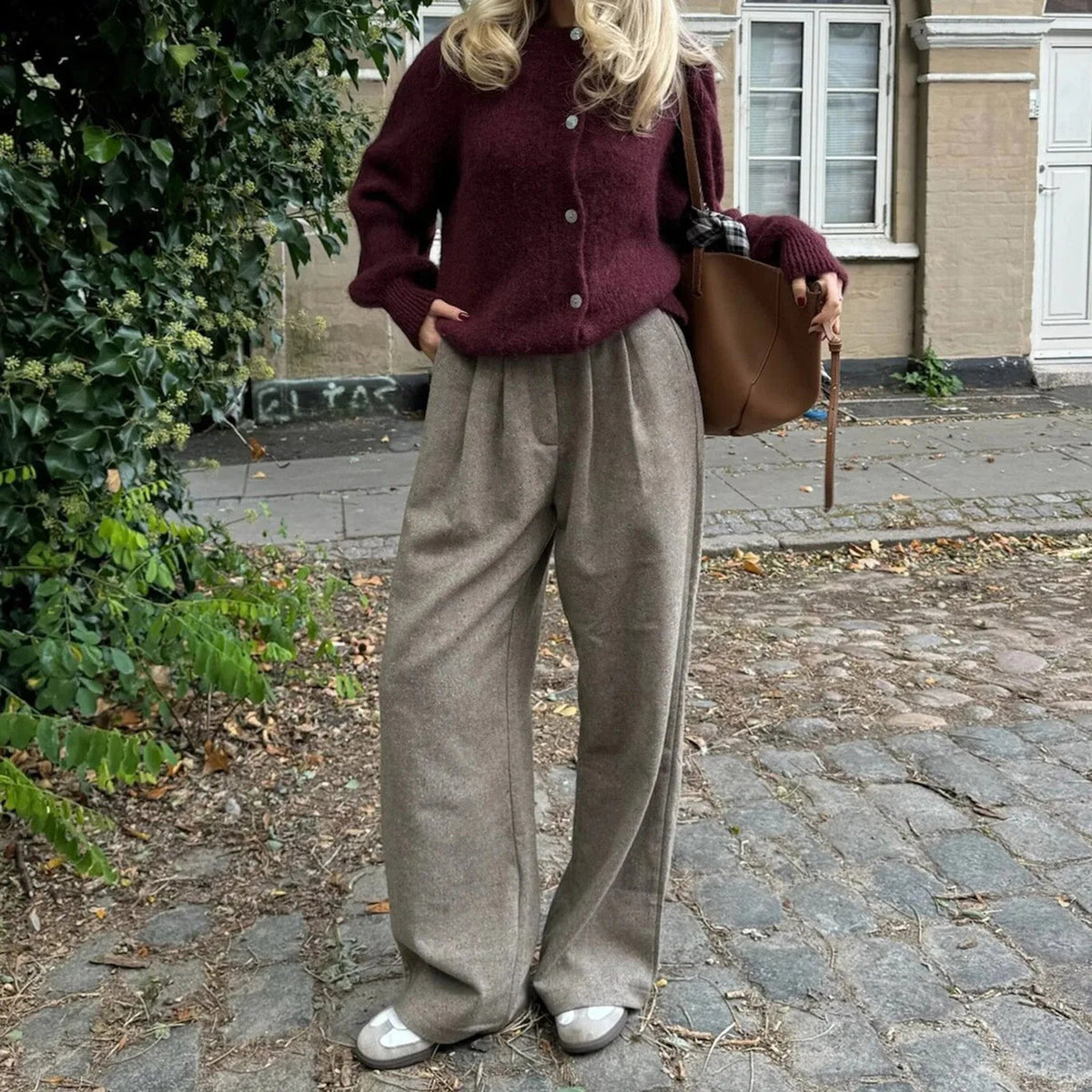 Cardigan Rachel oversize en maille duveteuse