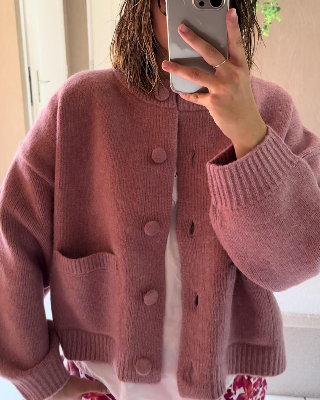 Cardigan en maille épaisse Nessa