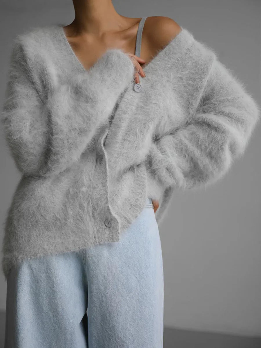 Cardigan douillet en maille Terry