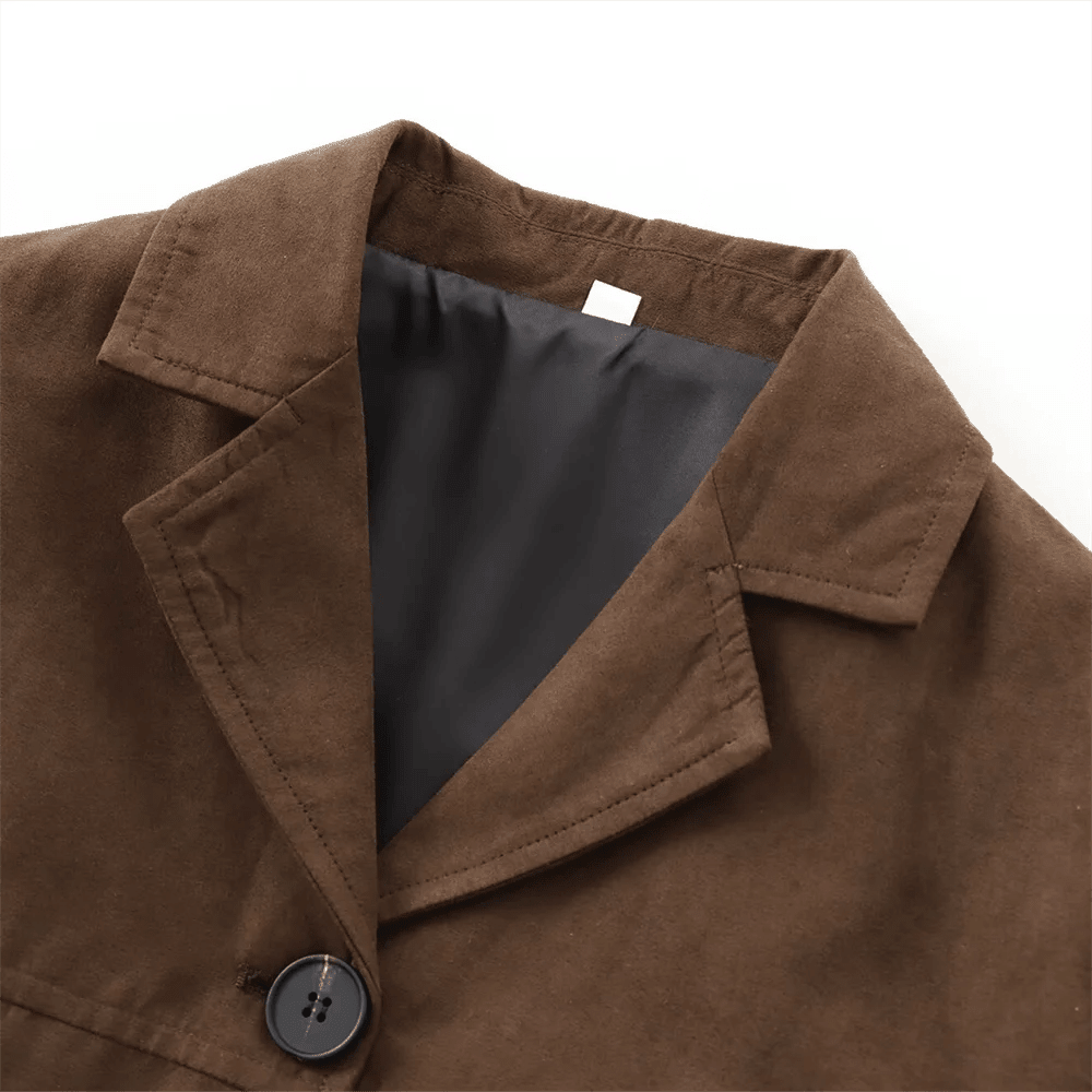 Manteau en daim Amara