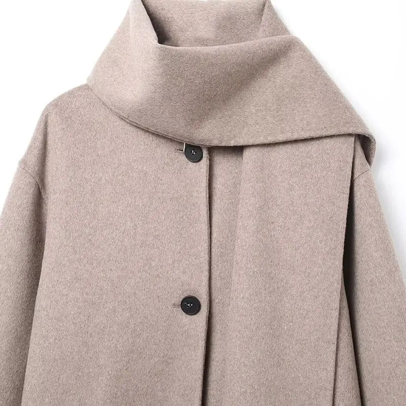 Manteau Cecille avec écharpe
