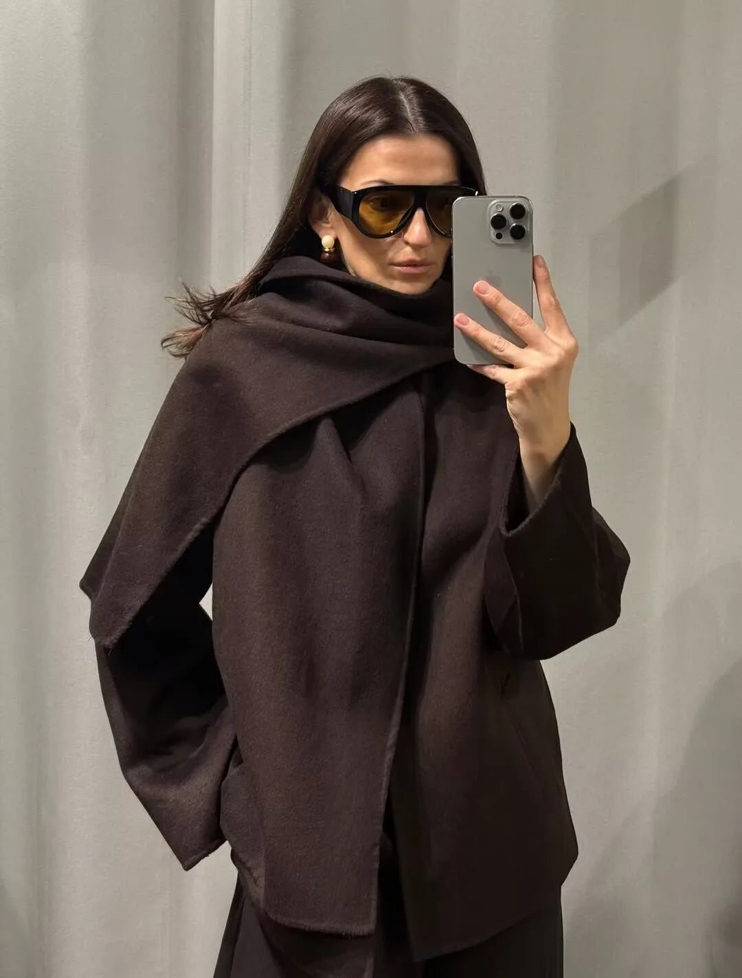 Manteau Cecille avec écharpe