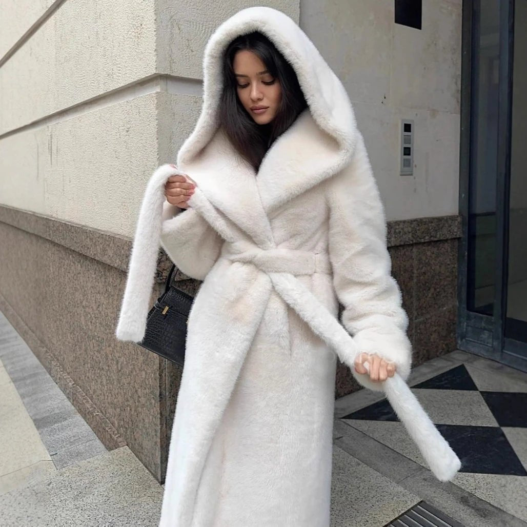 Bex manteau long à capuche