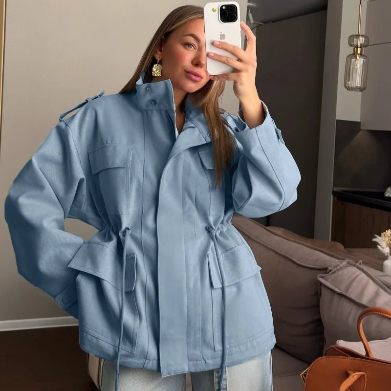Veste utilitaire à taille élastiquée Cressida