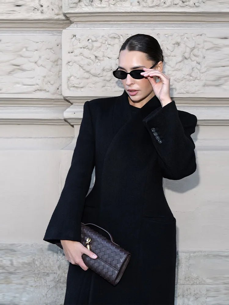 Manteau long cintré Genevieve