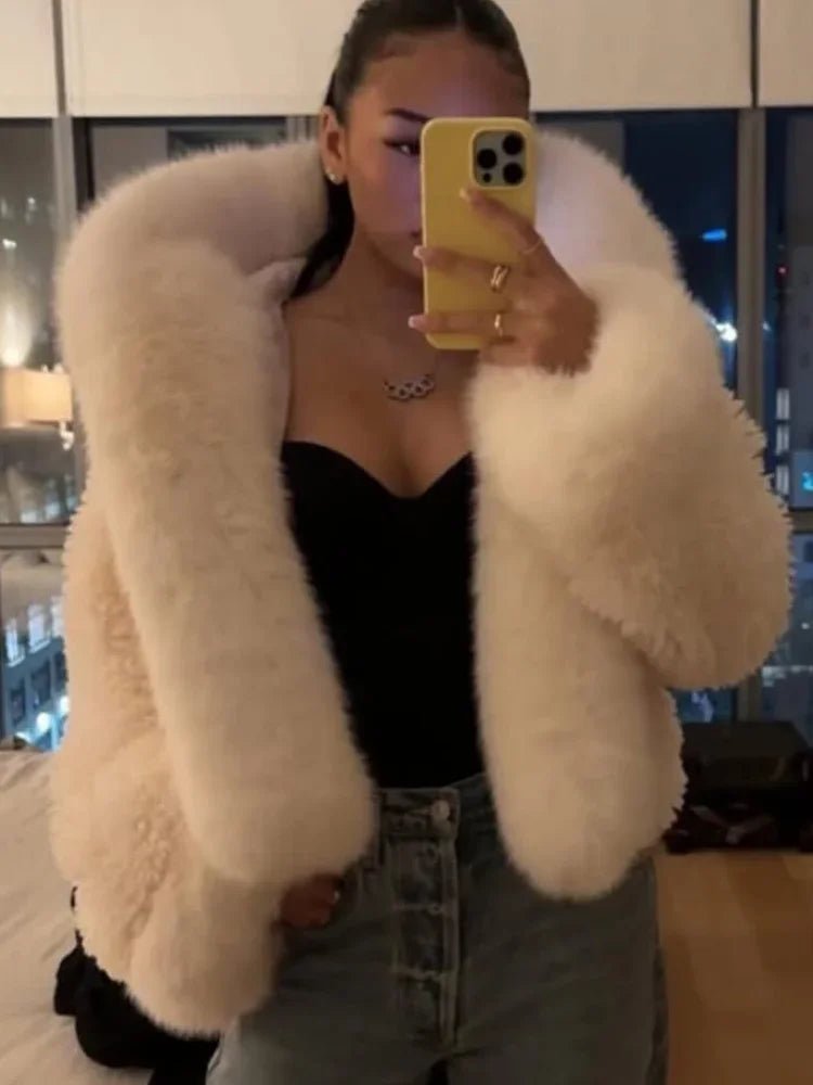Veste en simili cuir avec henné