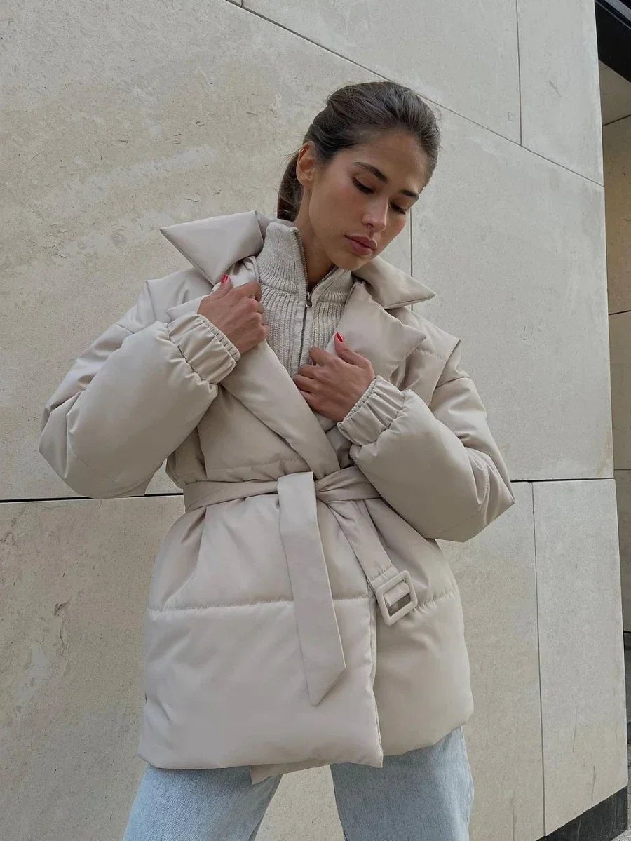 Veste matelassée à ceinture Jaime