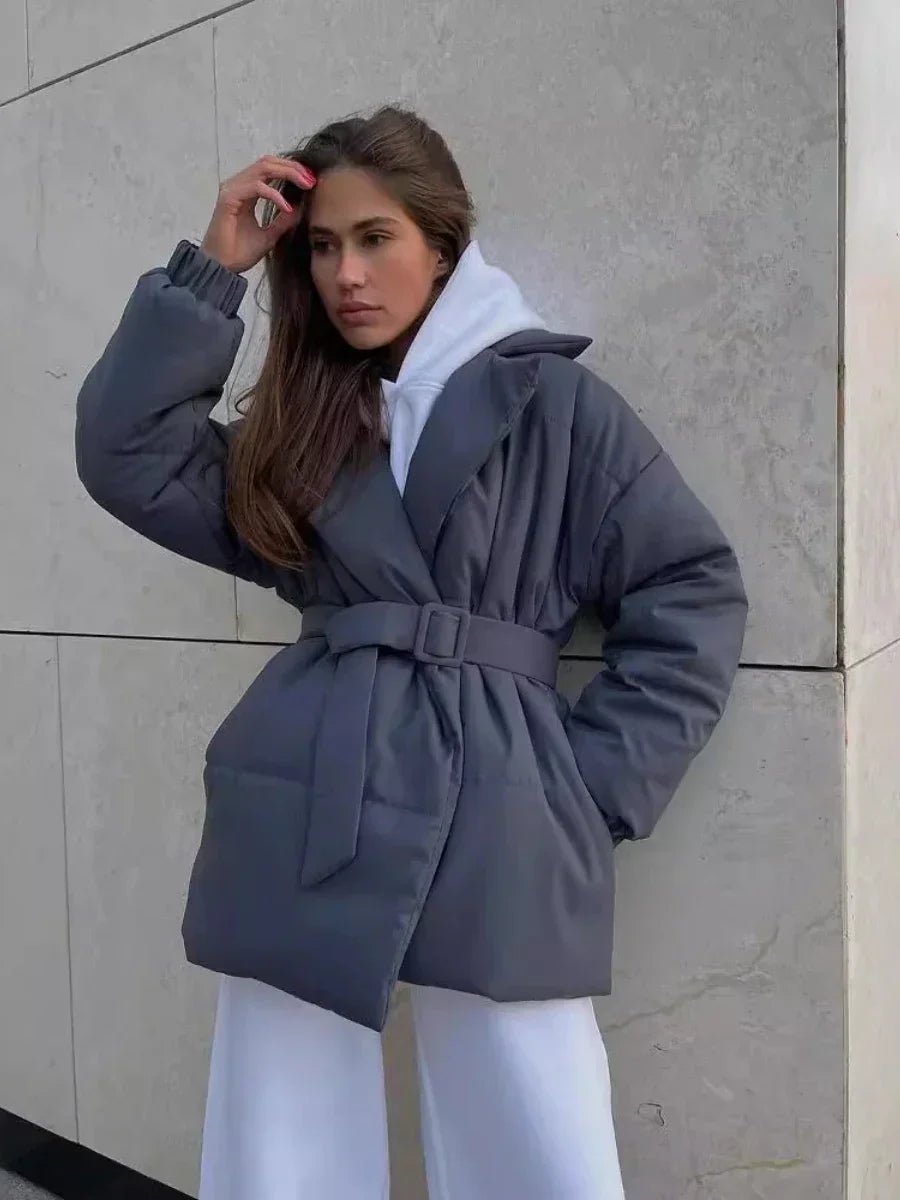 Veste matelassée à ceinture Jaime