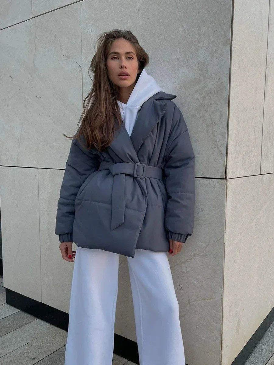 Veste matelassée à ceinture Jaime