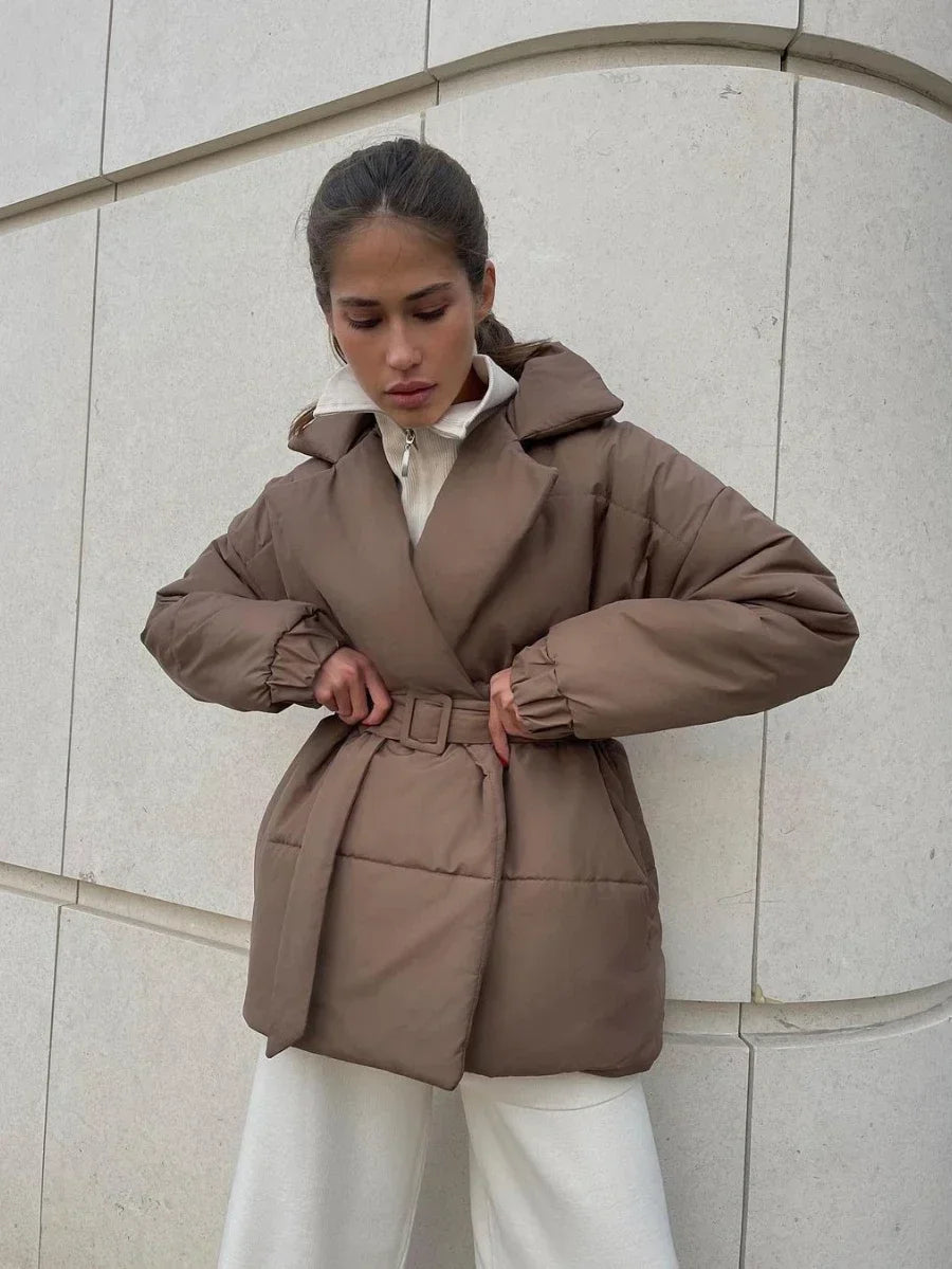 Veste matelassée à ceinture Jaime