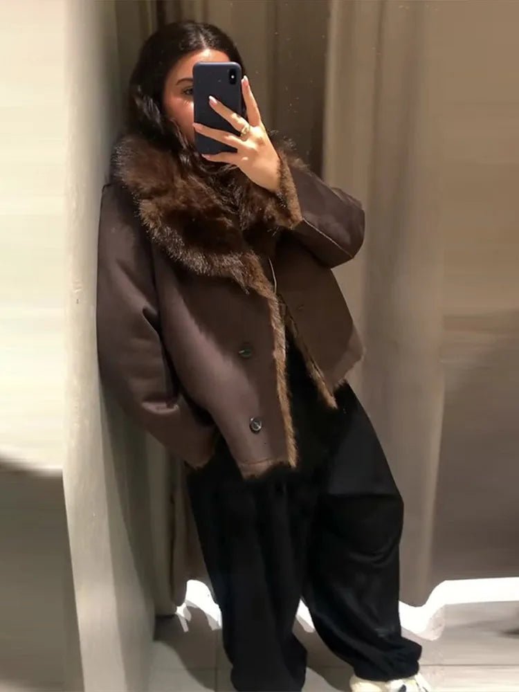 Veste Jenny réversible en simili cuir