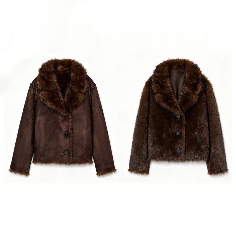 Veste Jenny réversible en simili cuir