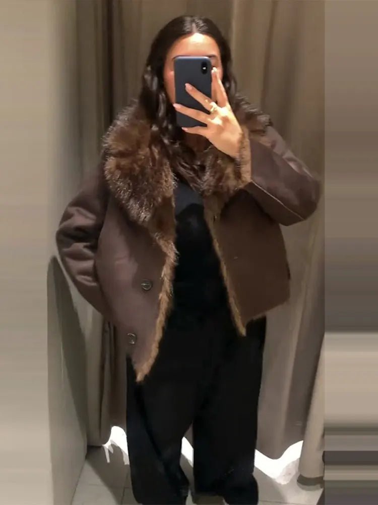 Veste Jenny réversible en simili cuir