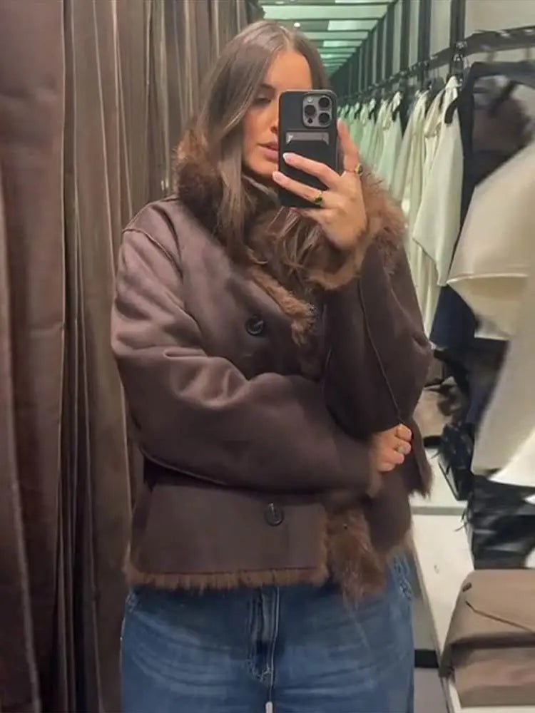 Veste Jenny réversible en simili cuir
