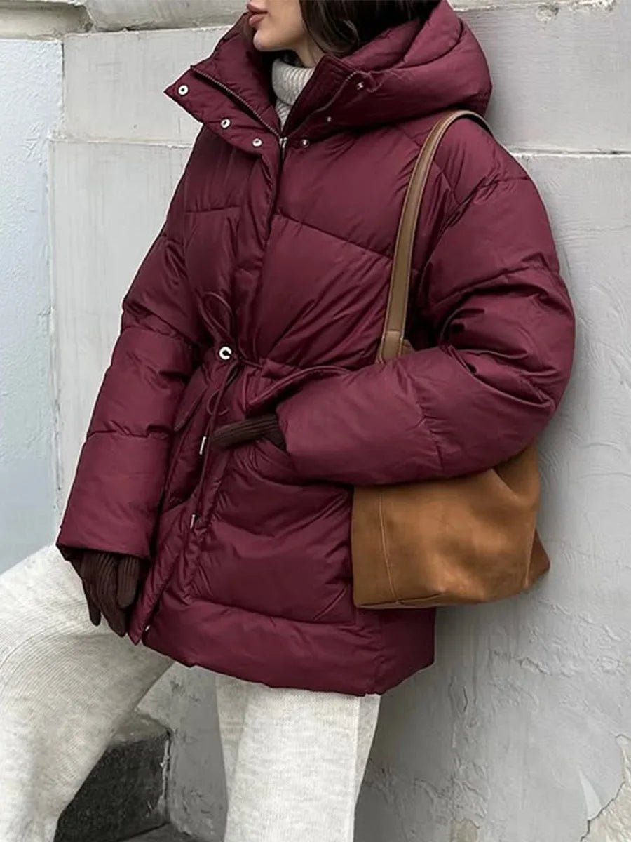Manteau matelassé à capuche et cordon Lorna