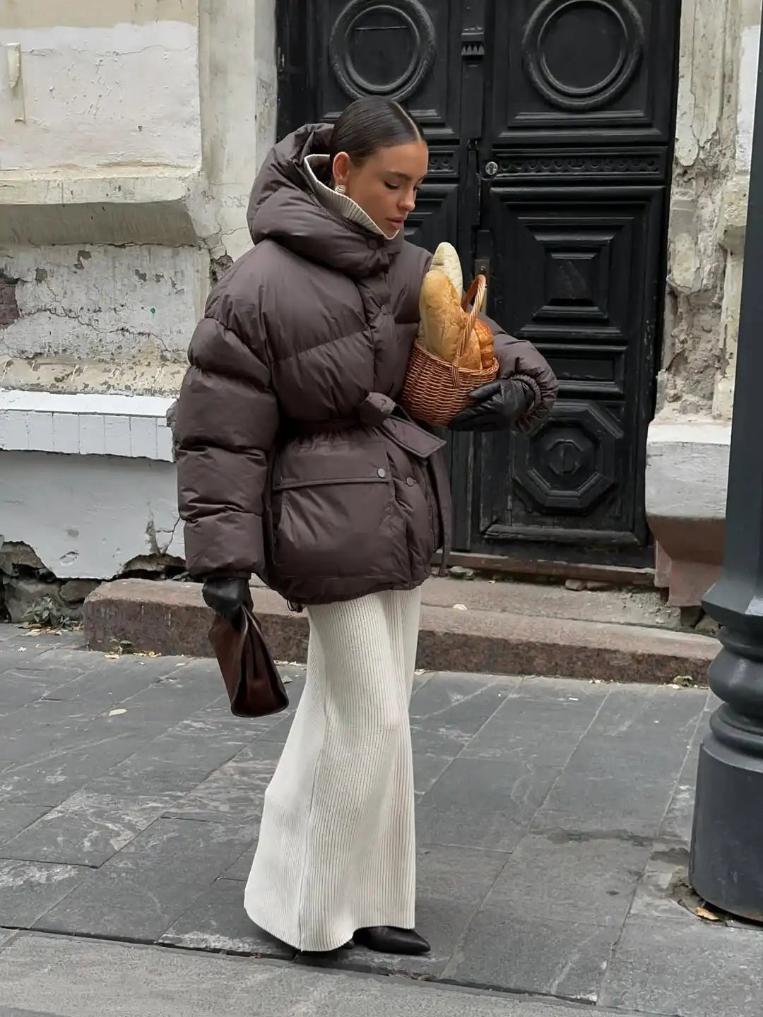Manteau à capuche et cordons Lorna