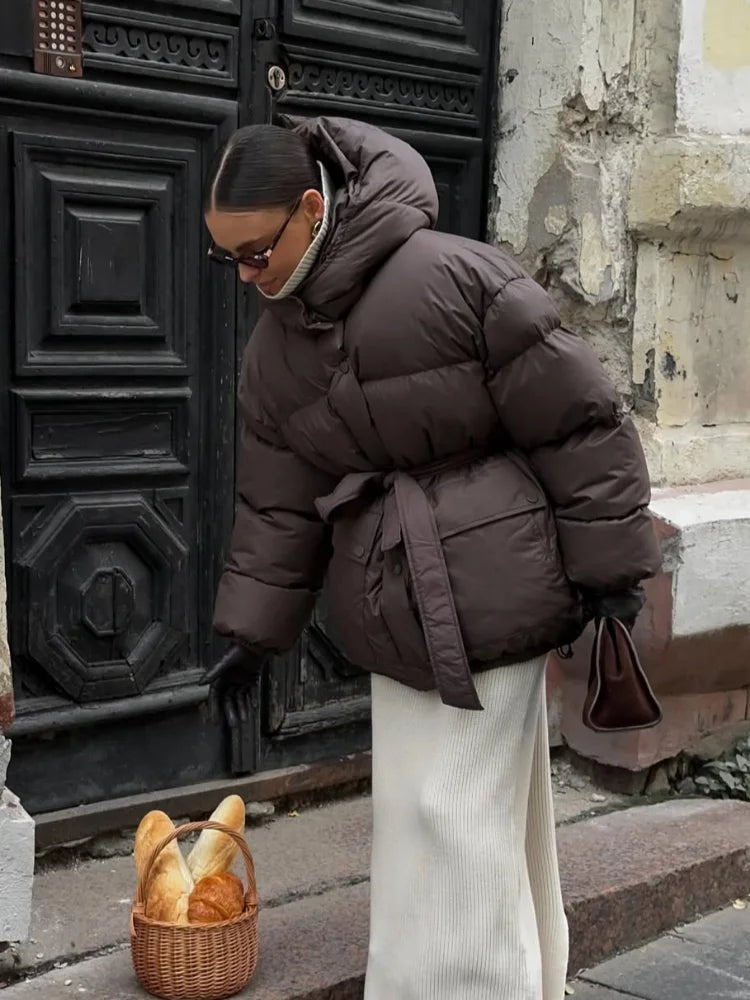 Manteau à capuche et cordons Lorna