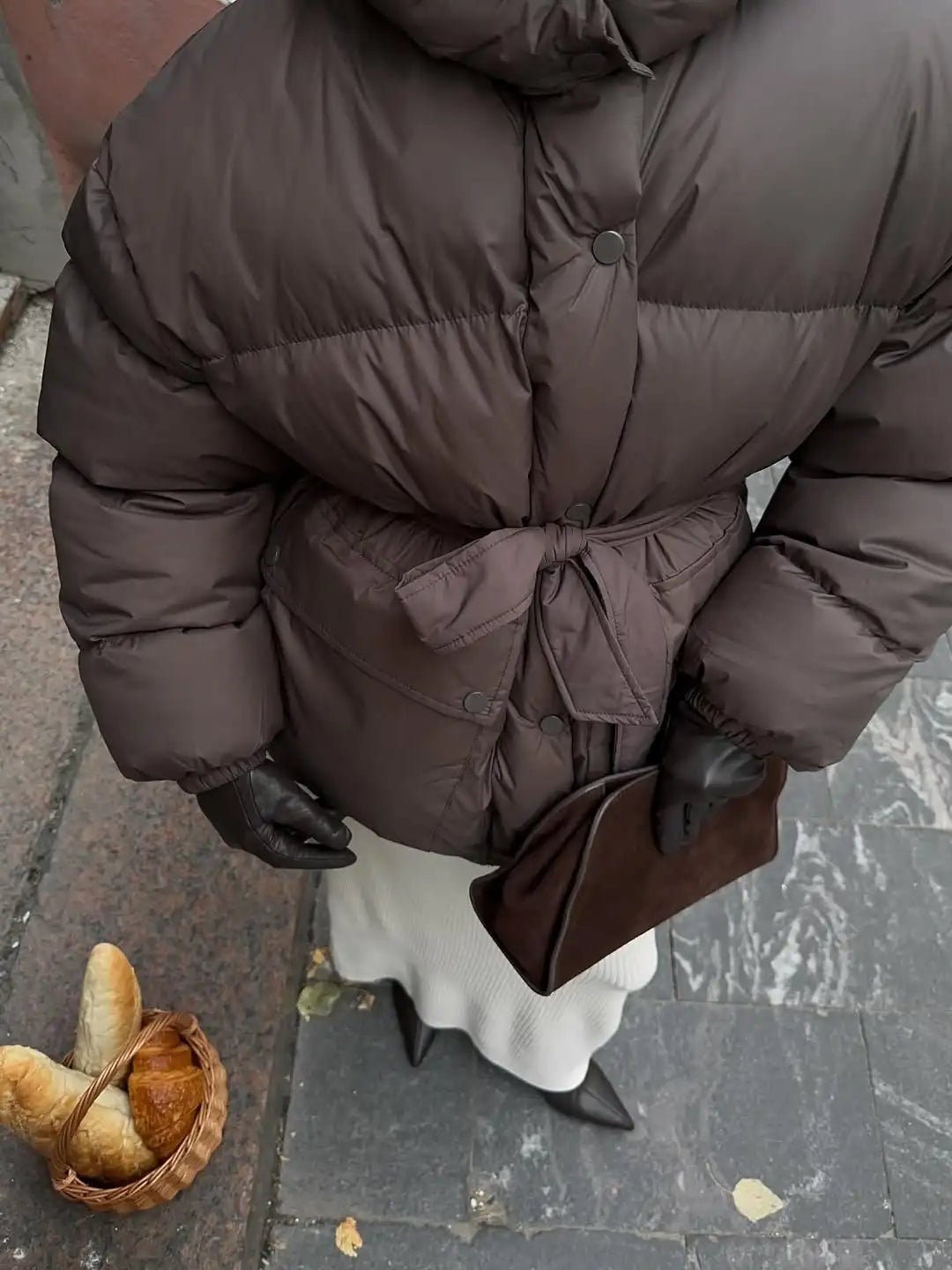 Manteau à capuche et cordons Lorna
