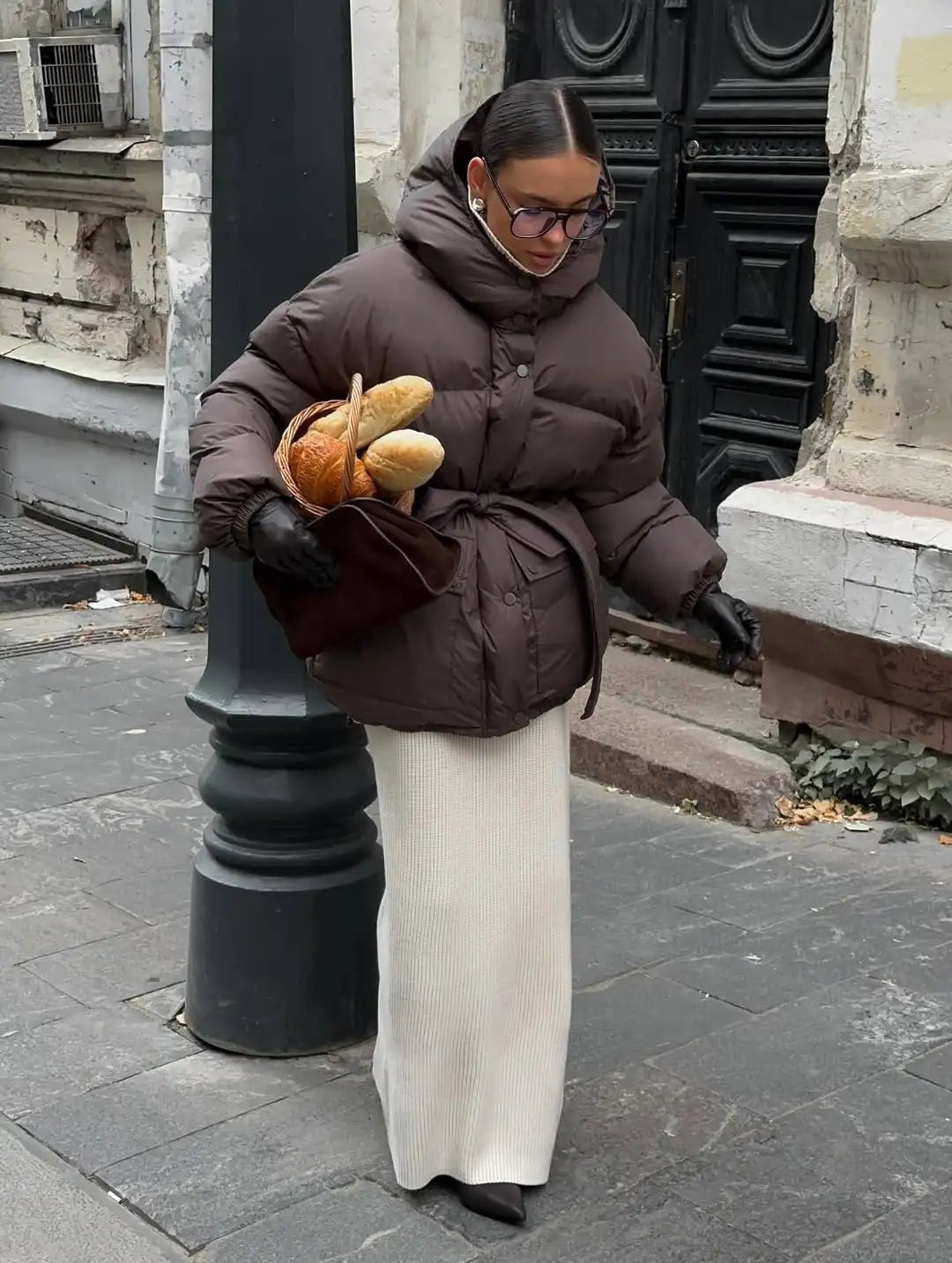 Manteau à capuche et cordons Lorna