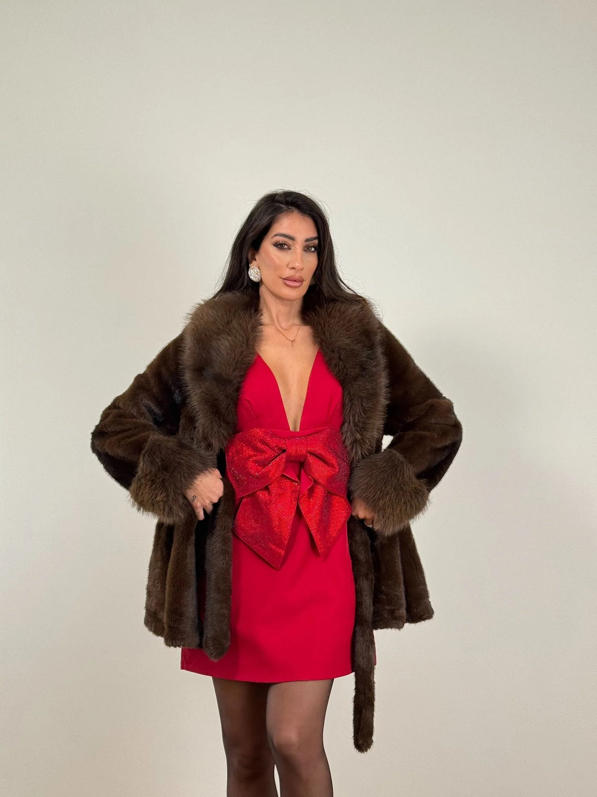 Manteau en fausse fourrure Louise