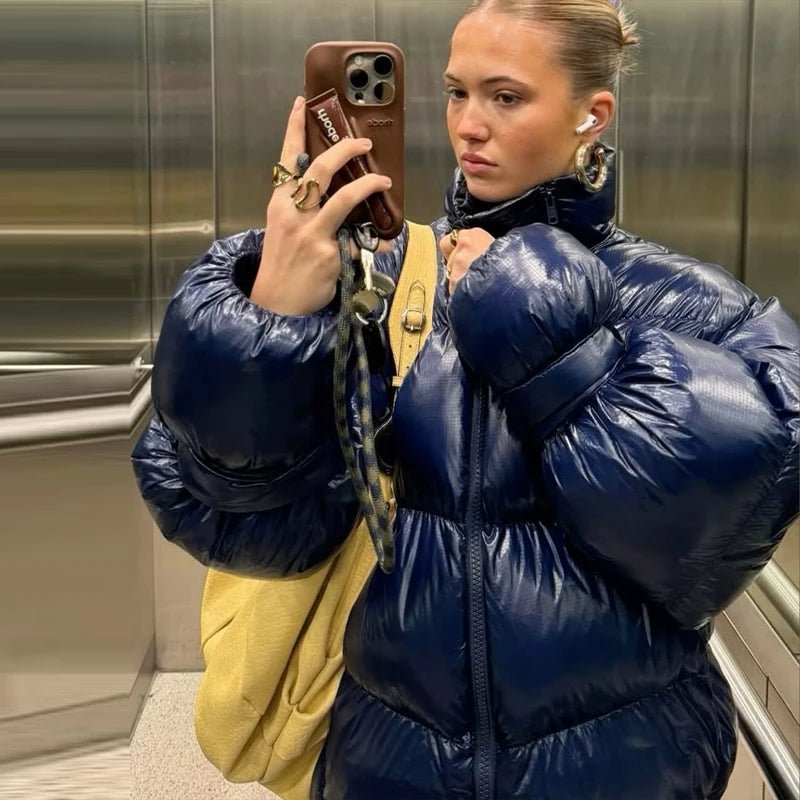 Veste matelassée brillante Olivia