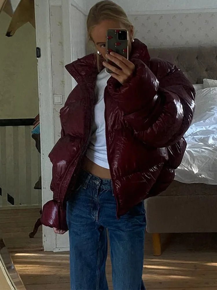 Veste matelassée brillante Olivia